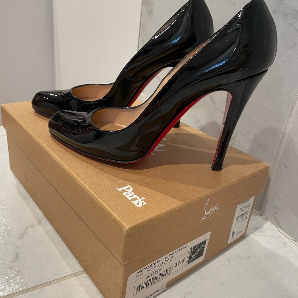 Christian Louboutin DECOLLETE 868 100 PATENT CALF 37.5